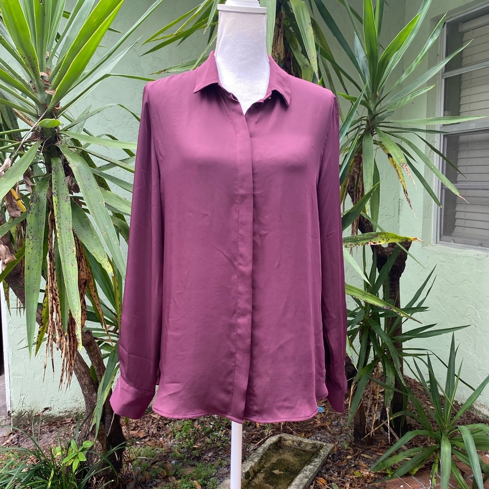Wine Burgundy Button Down Shirt